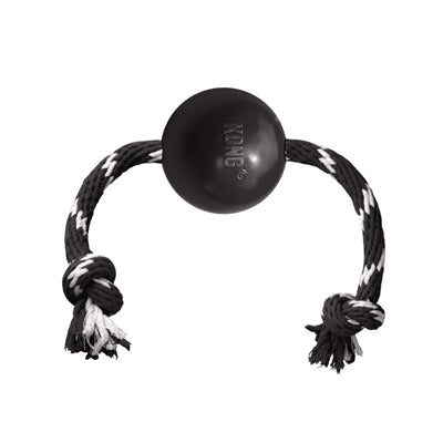 Kong Extreme Bal Met Touw Zwart / Wit