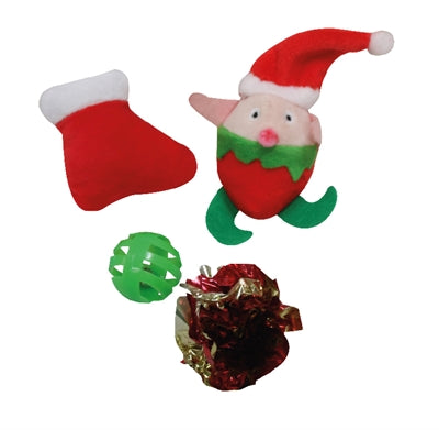 Croci Xmas Cat Lolly Met Speelgoed