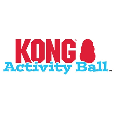 Kong Puppy Activity Rubber Bal Roze Of Lichtblauw Assorti