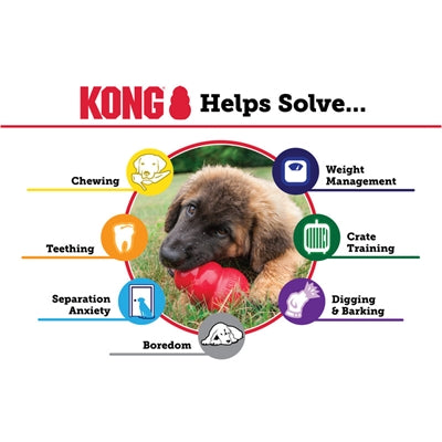 Kong Puppy Kong Rubber Roze Of Lichtblauw Assorti