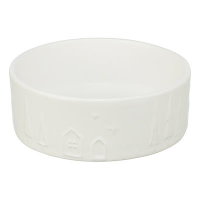 Trixie Xmas Voerbak Hond Keramiek Wit